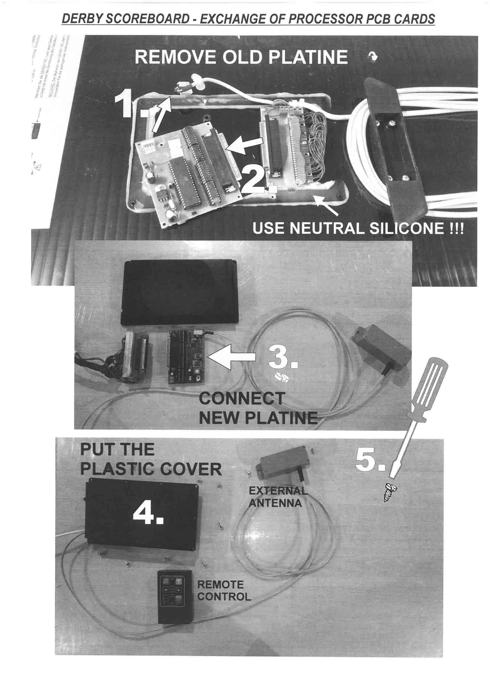 Prozessorplatine für Derby 19 RC